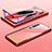 Handyhülle Hülle Luxus Aluminium Metall Rahmen Spiegel 360 Grad Tasche M11 für Xiaomi Mi 10 Rot
