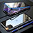 Handyhülle Hülle Luxus Aluminium Metall Rahmen Spiegel 360 Grad Tasche M12 für Apple iPhone 11 Pro Max Blau