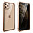 Handyhülle Hülle Luxus Aluminium Metall Rahmen Spiegel 360 Grad Tasche M15 für Apple iPhone 11 Pro Max Gold