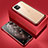 Handyhülle Hülle Luxus Aluminium Metall Rahmen Spiegel 360 Grad Tasche T01 für Apple iPhone 11 Rot