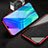 Handyhülle Hülle Luxus Aluminium Metall Rahmen Spiegel 360 Grad Tasche T01 für Huawei Honor 20 Lite Rot