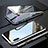 Handyhülle Hülle Luxus Aluminium Metall Rahmen Spiegel 360 Grad Tasche T02 für Samsung Galaxy A70