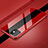 Handyhülle Hülle Luxus Aluminium Metall Rahmen Spiegel 360 Grad Tasche T04 für Apple iPhone 11 Rot