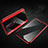 Handyhülle Hülle Luxus Aluminium Metall Rahmen Spiegel 360 Grad Tasche T04 für Oppo R17 Pro Rot
