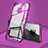 Handyhülle Hülle Luxus Aluminium Metall Rahmen Spiegel 360 Grad Tasche T06 für Huawei Mate 20 Pro Violett