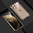 Handyhülle Hülle Luxus Aluminium Metall Rahmen Spiegel 360 Grad Tasche T07 für Apple iPhone 11 Pro Max Gold
