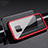 Handyhülle Hülle Luxus Aluminium Metall Rahmen Spiegel 360 Grad Tasche T08 für Huawei Mate 20 Pro Rot
