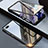 Handyhülle Hülle Luxus Aluminium Metall Rahmen Spiegel 360 Grad Tasche T08 für Oppo K1