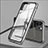 Handyhülle Hülle Luxus Aluminium Metall Rahmen Spiegel 360 Grad Tasche T10 für Apple iPhone 11 Pro Max
