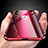 Handyhülle Hülle Luxus Aluminium Metall Rahmen Spiegel Tasche A01 für Apple iPhone Xs Max Rot