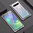 Handyhülle Hülle Luxus Aluminium Metall Rahmen Spiegel Tasche A01 für Samsung Galaxy S10 Silber