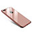 Handyhülle Hülle Luxus Aluminium Metall Rahmen Spiegel Tasche für Apple iPhone 8 Plus Rosegold