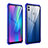 Handyhülle Hülle Luxus Aluminium Metall Rahmen Spiegel Tasche für Huawei Honor 10 Lite Blau