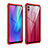 Handyhülle Hülle Luxus Aluminium Metall Rahmen Spiegel Tasche für Huawei Honor 10 Lite Rot