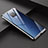 Handyhülle Hülle Luxus Aluminium Metall Rahmen Spiegel Tasche für Huawei Mate 20 X 5G Schwarz