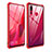 Handyhülle Hülle Luxus Aluminium Metall Rahmen Spiegel Tasche für Huawei Nova 4 Rot