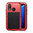 Handyhülle Hülle Luxus Aluminium Metall Rahmen Spiegel Tasche für Huawei P20 Lite Rot