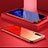 Handyhülle Hülle Luxus Aluminium Metall Rahmen Spiegel Tasche M02 für Huawei P30 Rot