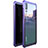 Handyhülle Hülle Luxus Aluminium Metall Rahmen Spiegel Tasche M03 für Huawei P20 Pro Violett