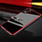 Handyhülle Hülle Luxus Aluminium Metall Rahmen Spiegel Tasche M03 für Huawei P30 Pro New Edition Rot