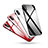 Handyhülle Hülle Luxus Aluminium Metall Rahmen Spiegel Tasche S01 für Apple iPhone X