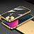 Handyhülle Hülle Luxus Aluminium Metall Rahmen Tasche A02 für Apple iPhone 13 Mini Gold