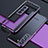 Handyhülle Hülle Luxus Aluminium Metall Rahmen Tasche A02 für Samsung Galaxy S21 5G Violett
