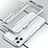 Handyhülle Hülle Luxus Aluminium Metall Rahmen Tasche für Apple iPhone 11 Pro Silber