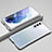 Handyhülle Hülle Luxus Aluminium Metall Rahmen Tasche für Samsung Galaxy S21 Plus 5G Silber