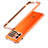 Handyhülle Hülle Luxus Aluminium Metall Rahmen Tasche für Vivo iQOO 9 Pro 5G Orange