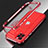 Handyhülle Hülle Luxus Aluminium Metall Rahmen Tasche N01 für Apple iPhone 12 Pro Max Rot