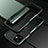 Handyhülle Hülle Luxus Aluminium Metall Rahmen Tasche N02 für Apple iPhone 12 Nachtgrün