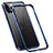 Handyhülle Hülle Luxus Aluminium Metall Rahmen Tasche T02 für Apple iPhone 12 Pro Blau