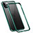 Handyhülle Hülle Luxus Aluminium Metall Rahmen Tasche T02 für Apple iPhone 12 Pro Grün