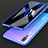Handyhülle Hülle Luxus Aluminium Metall Rahmen Tasche T02 für Huawei P20 Pro Blau
