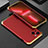 Handyhülle Hülle Luxus Aluminium Metall Tasche 360 Grad Ganzkörper für Apple iPhone 13 Gold und Rot