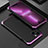 Handyhülle Hülle Luxus Aluminium Metall Tasche 360 Grad Ganzkörper für Apple iPhone 13 Mini Violett