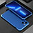 Handyhülle Hülle Luxus Aluminium Metall Tasche 360 Grad Ganzkörper für Apple iPhone 14 Plus Blau