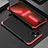 Handyhülle Hülle Luxus Aluminium Metall Tasche 360 Grad Ganzkörper für Apple iPhone 14 Plus Rot und Schwarz