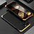 Handyhülle Hülle Luxus Aluminium Metall Tasche 360 Grad Ganzkörper für Apple iPhone 14 Pro Gold und Schwarz