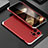 Handyhülle Hülle Luxus Aluminium Metall Tasche 360 Grad Ganzkörper für Apple iPhone 14 Pro Max Silber und Rot