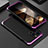 Handyhülle Hülle Luxus Aluminium Metall Tasche 360 Grad Ganzkörper für Apple iPhone 14 Pro Max Violett