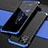 Handyhülle Hülle Luxus Aluminium Metall Tasche 360 Grad Ganzkörper für Huawei Nova 8 SE 5G Blau und Schwarz