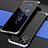 Handyhülle Hülle Luxus Aluminium Metall Tasche 360 Grad Ganzkörper für Huawei Nova 8 SE 5G Silber und Schwarz