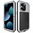 Handyhülle Hülle Luxus Aluminium Metall Tasche 360 Grad Ganzkörper HJ1 für Apple iPhone 13 Pro