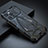 Handyhülle Hülle Luxus Aluminium Metall Tasche 360 Grad Ganzkörper LF1 für Apple iPhone 13 Pro Max