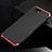 Handyhülle Hülle Luxus Aluminium Metall Tasche für Apple iPhone 8 Rot und Schwarz