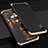 Handyhülle Hülle Luxus Aluminium Metall Tasche für Apple iPhone X Gold und Schwarz