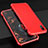 Handyhülle Hülle Luxus Aluminium Metall Tasche für Apple iPhone X Rot