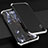Handyhülle Hülle Luxus Aluminium Metall Tasche für Apple iPhone X Silber und Schwarz